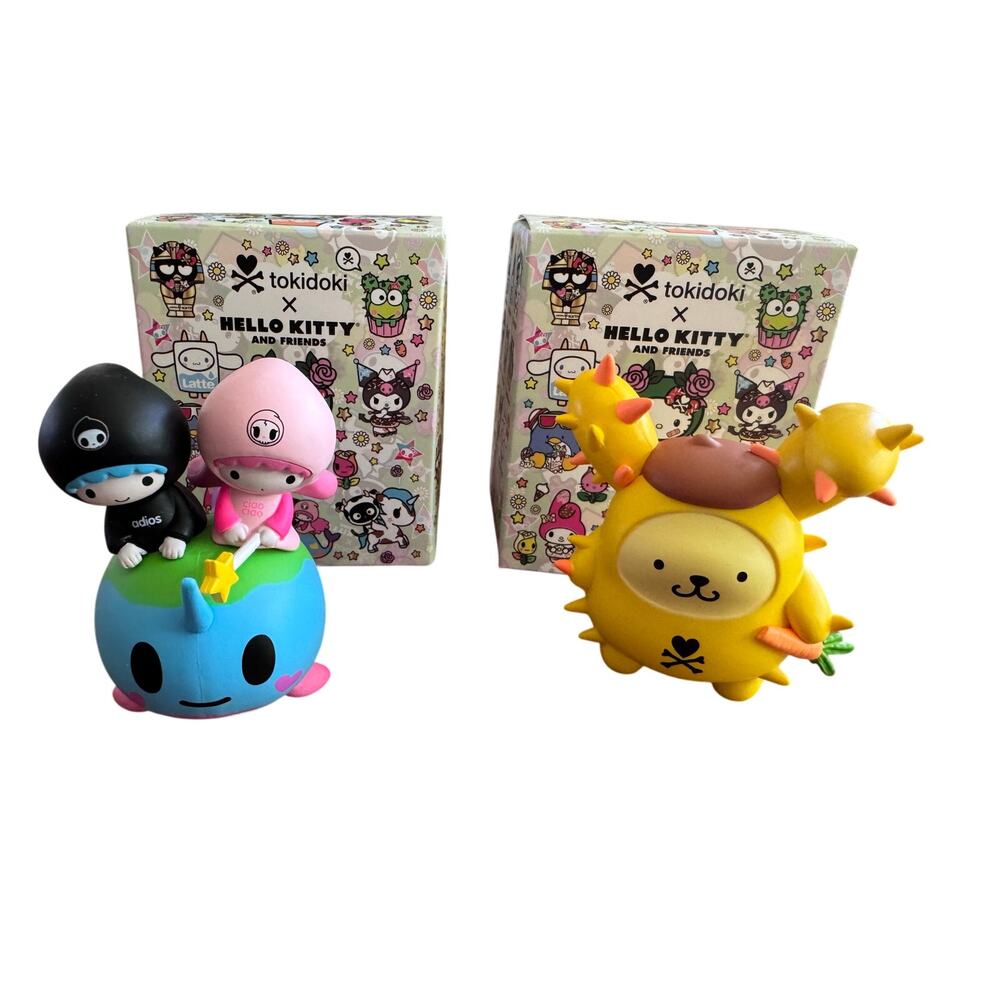 tokidoki x Hello Kitty & Friends Set of 2 Little Twin Stars + Pompompurin
